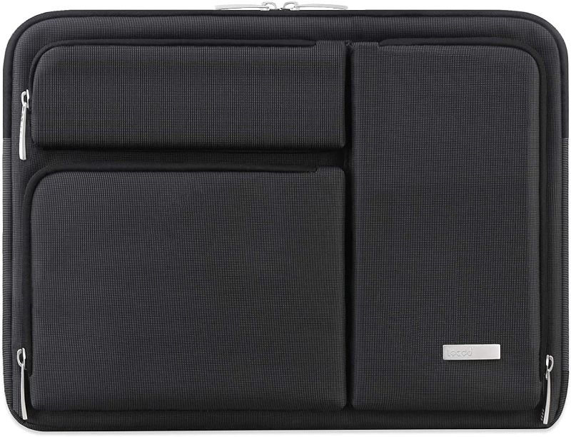 Photo 1 of Lacdo 360° Protective Laptop Sleeve Case for 15.6 Inch Acer Aspire 5, E 15, Predator Helios 300, Flagship/ASUS VivoBook 15 / Dell Inspiron 15 / Lenovo Ideapad 330 / Pavilion 15, Computer Bag, Black
