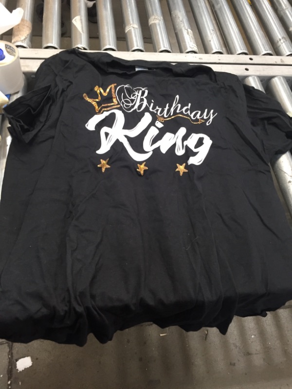 Photo 2 of Birthday King Gold Crown Shirt For Boys And Men T-Shirt
3XL