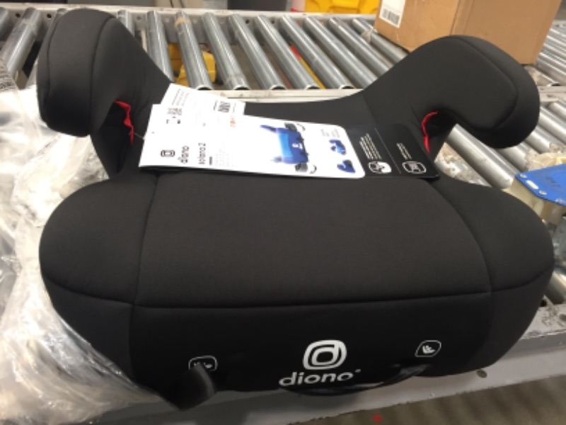 Photo 2 of Diono Solana 2 Latch, XL Space Lightweight Backless Booster with Room to Grow, Black
