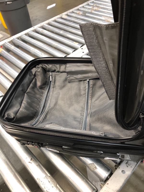 Photo 2 of DELSEY Paris Helium Aero Hardside Expandable Luggage with Spinner Wheels, Titanium, Carry-On 21 Inch
