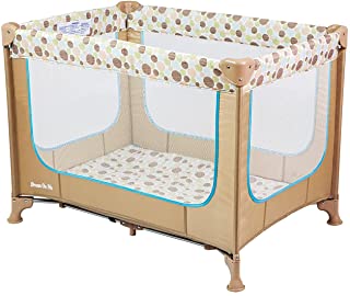 Photo 1 of Dream On Me, Zodiak Portable Playard, Coffee/Blue (438-CB), 21 Pound