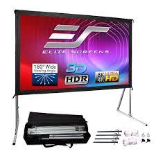 Photo 1 of Elite Screens Yard Master 2, 120-inch Outdoor Indoor Projector Screen 16:9, Fast Easy Snap On Set-up Freestanding Portable Movie Foldable Front Projection
**MINOR SCRATCHES*** CUT IN CARRY BAG***