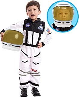 Photo 1 of Astronaut NASA Pilot Costume with Movable Visor Helmet for Kids
