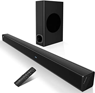 Photo 1 of *** MISSING SOUNDBAR****
 PHEANOO Sound Bar with Subwoofer, TV 2.1 CH Soundbar, Superior Surround Sound System, Works with 4K & HD & Smart TV,Bluetooth 5.0 Enabled (Model: P27)
