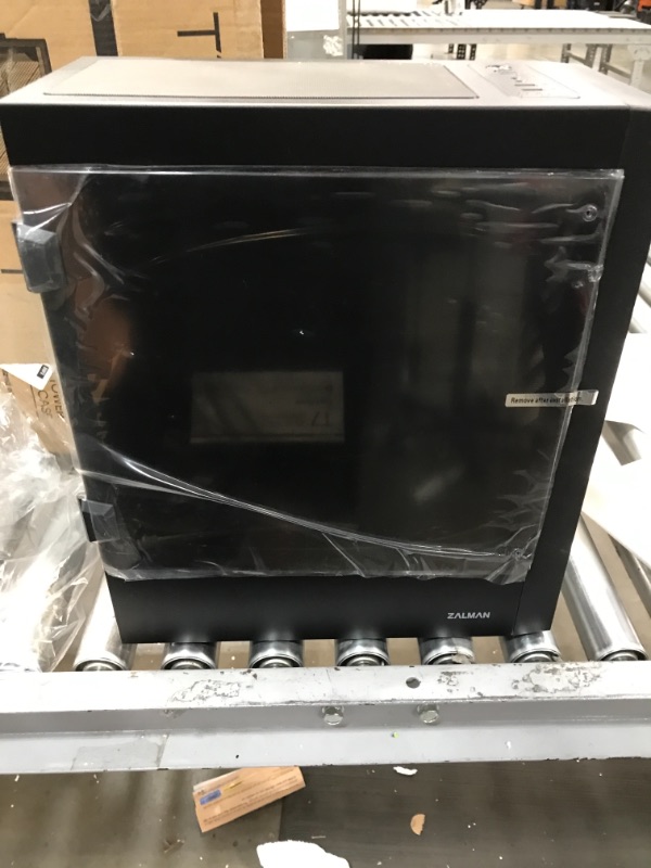 Photo 1 of Zalman T7 ATX Mid Tower Premium Computer PC Case with Pre-Installed Two(2) 120mm Fans, Tinted Acrylic Side Panel & Patterned Mesh Design, Black
