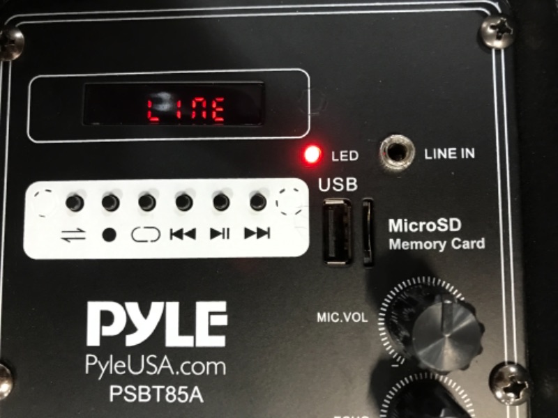 Photo 1 of Pyle PSBT85A Bluetooth Portable Karaoke Speaker System with Wireless Microphone
