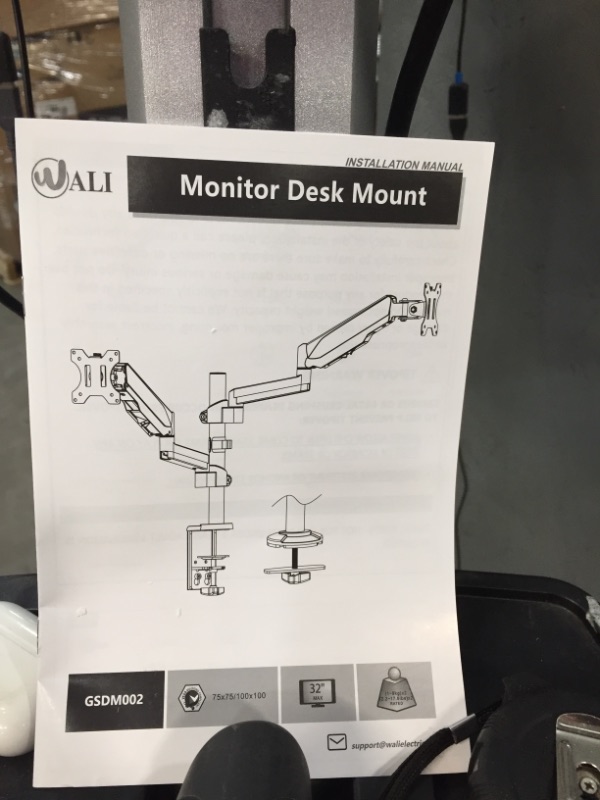 Photo 2 of MOUNTUP Single Monitor Desk Mount, Premium Fully Adjustable Gas Spring Monitor Arm for 22-35 Inch Flat Curved Computer Screen, Heavy Duty Swivel Monitor Stand Hold 6.6-30.9lbs, Fit VESA 75x75&100x100
