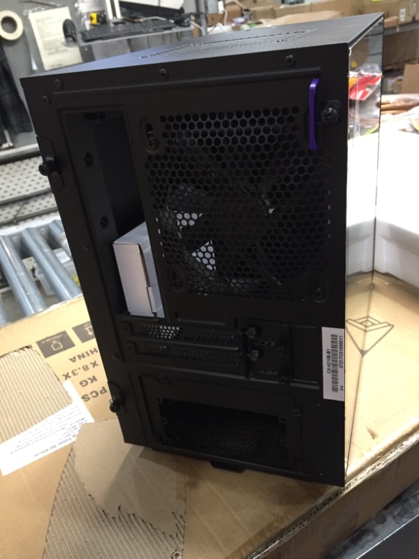 Photo 4 of NZXT H210 - CA-H210B-B1 - Mini-ITX PC Gaming Case - Front I/O USB Type-C Port - Tempered Glass Side Panel - Cable Management System - Water-Cooling Ready - Black
