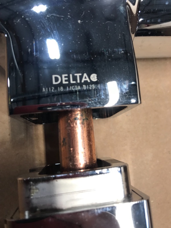 Photo 1 of Delta Faucet T4767-FL Floor-Mount Tub Filler Trim, Chrome
