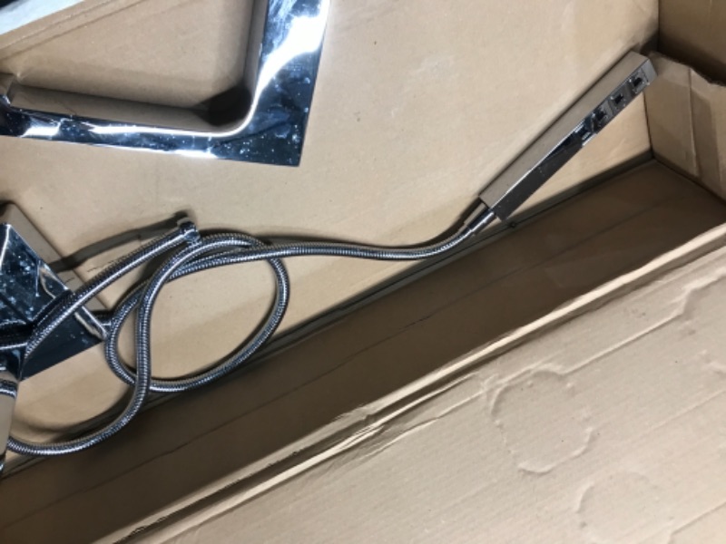 Photo 1 of Delta Faucet T4767-FL Floor-Mount Tub Filler Trim, Chrome
