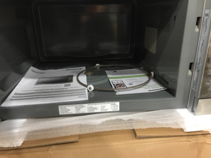 Photo 1 of Panasonic Microwave Oven, Stainless Steel Countertop/Built-In Cyclonic Wave with Inverter Technology and Genius Sensor, 2.2 Cu. Ft, 1250W, NN-SN97JS (Silver)