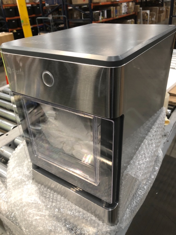 Photo 2 of GE Profile Opal | Countertop Nugget Ice Maker with Side Tank | Portable Ice Machine with Bluetooth Connectivity | Smart Home Kitchen Essentials | Stainless Steel Finish | Up to 24 lbs. of Ice Per Day
