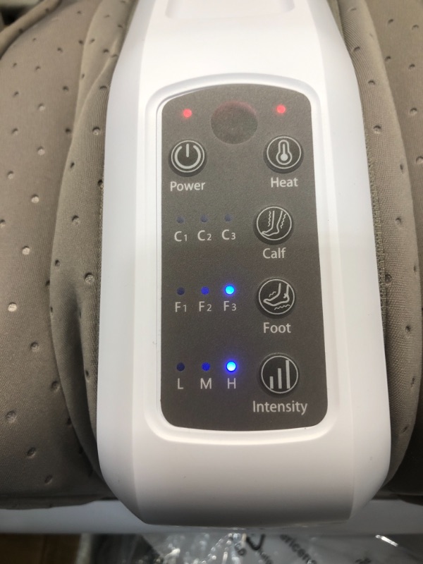 Photo 3 of TISSCARE Foot Massager-Shiatsu Leg Massager Machine with Heat and Air Compression, 3D Massage System-Kneading-Rolling-Variable Intensity Scraping for Plantar Fasciitis, Blood Circulation, Pain Relief
