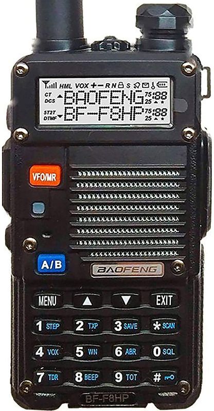 Photo 1 of BAOFENG BF-F8HP (UV-5R 3rd Gen) 8-Watt Dual Band Two-Way Radio (136-174MHz VHF & 400-520MHz UHF) Includes Full Kit with Large Battery SET OF 3 
