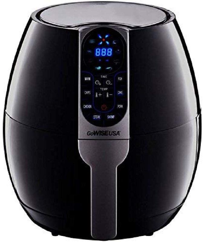 Photo 1 of GoWISE USA 3.7-Quart Programmable Air Fryer with 8 Cook Presets, GW22638 - Black
