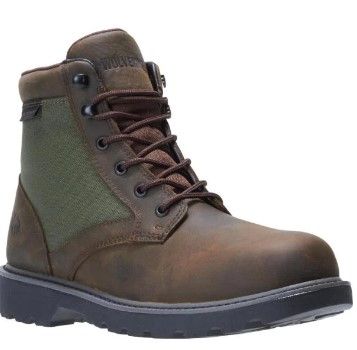 Photo 1 of Wolverine - Men's Field Boot Waterproof 6" Work Boot - Soft Toe - Brown Size 11(M)