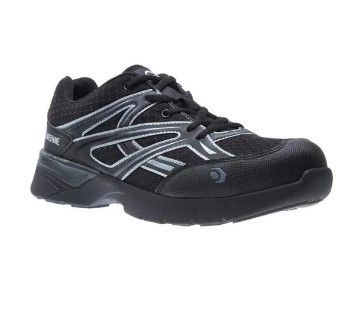 Photo 1 of Wolverine - Men's Jetstream Slip Resistant Athletic Shoes - Composite Toe - Black Size 12(M)