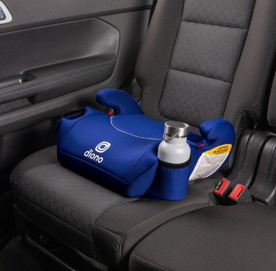 Photo 1 of Diono Solana Backless Booster Car Seat, Lightweight Backless Booster, Blue