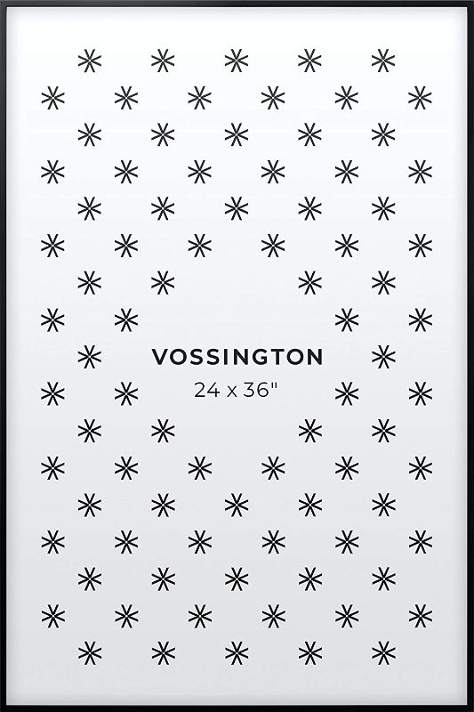 Photo 1 of  Vossington 24x36 Frame | Exclusive Large Black Poster Frame | 24 x 36 Inch | Thin Modern Look
