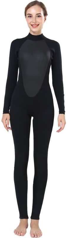 Photo 1 of REALON Wetsuit Women 3mm Full Body 5mm Neoprene Surfing Scuba Diving Snorkeling Wet Suit 4mm Girls Cold Water Swimsuit- SMALL
