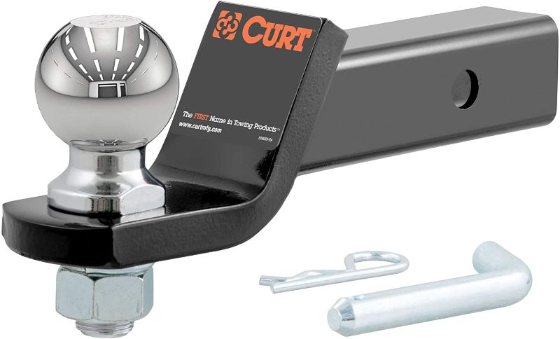 Photo 1 of CURT 45041 Trailer Hitch Mount with 2-5/16-Inch Ball & Pin, Fits 2-Inch Receiver, 7,500 lbs, 2-In Drop
