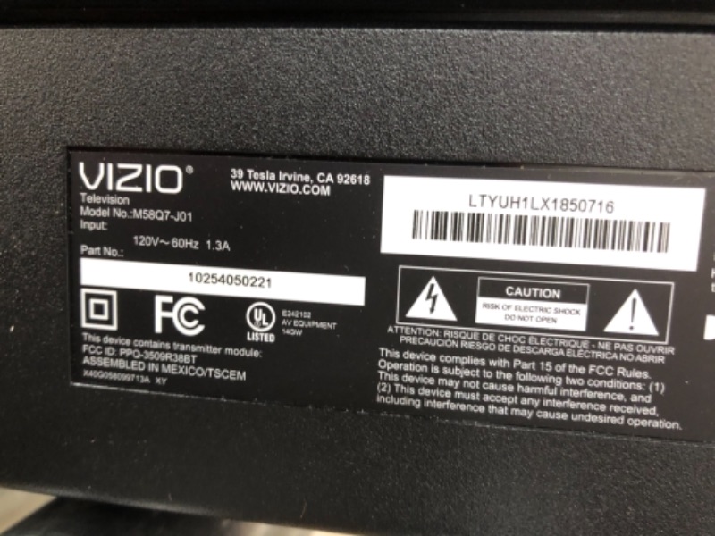 Photo 12 of DAMAGED SCREEN SEE IMAGE 
VIZIO 58-Inch M7 Series Premium 4K UHD Quantum Color LED HDR Smart TV with Apple AirPlay 2 and Chromecast Built-in, Dolby Vision, HDR10+, HDMI 2.1, Variable Refresh Rate, M58Q7-J01, 2021 Model