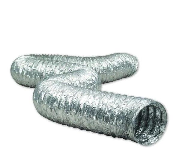 Photo 1 of 2 items 
Everbilt 14 in. x 14 in. White Return Air Grille ($18)
Everbilt 4 in. x 8 ft. Flexible Aluminum Dryer Vent Duct ($11)