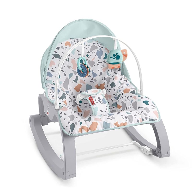 Photo 1 of Fisher-Price Deluxe Infant-to-Toddler Rocker Seat - Pacific Pebble, Multi