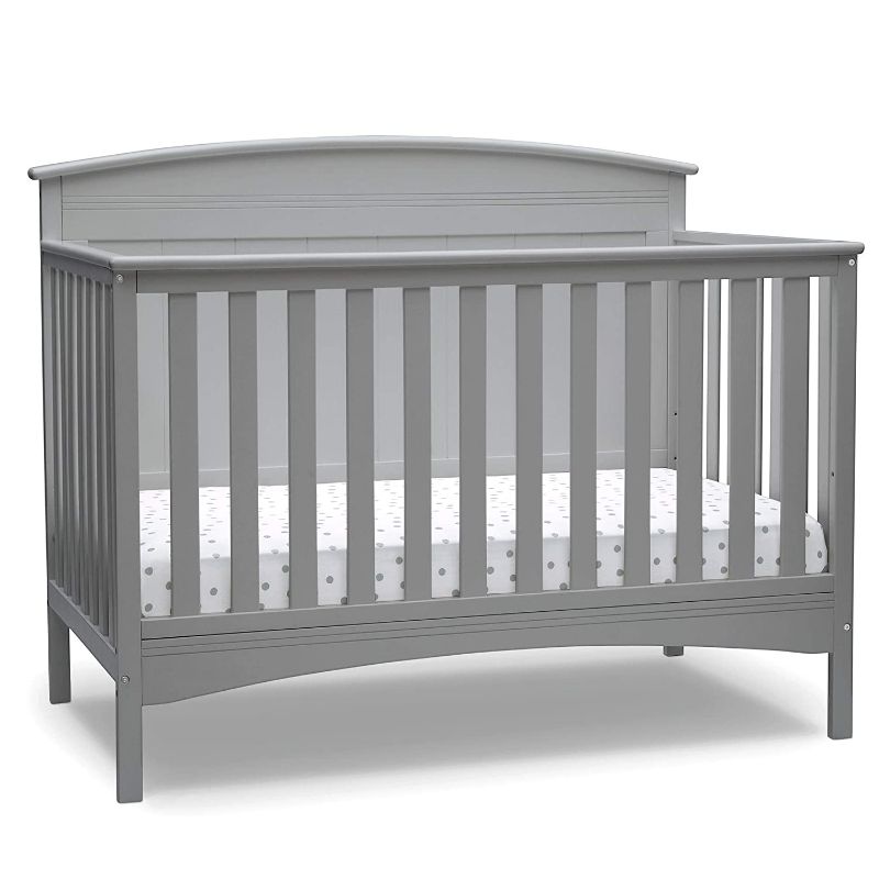 Photo 1 of Delta Children Archer Deluxe 6-in-1 Convertible Crib, Grey