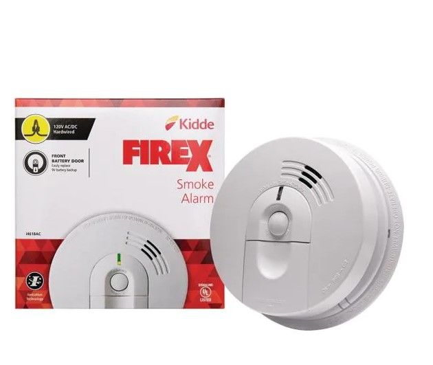 Photo 1 of  3 ITEMS Kidde Firex Smoke Detector, Hardwired with Battery Backup & Front-Load Battery Door, Smoke Alarm ($17 X 3)