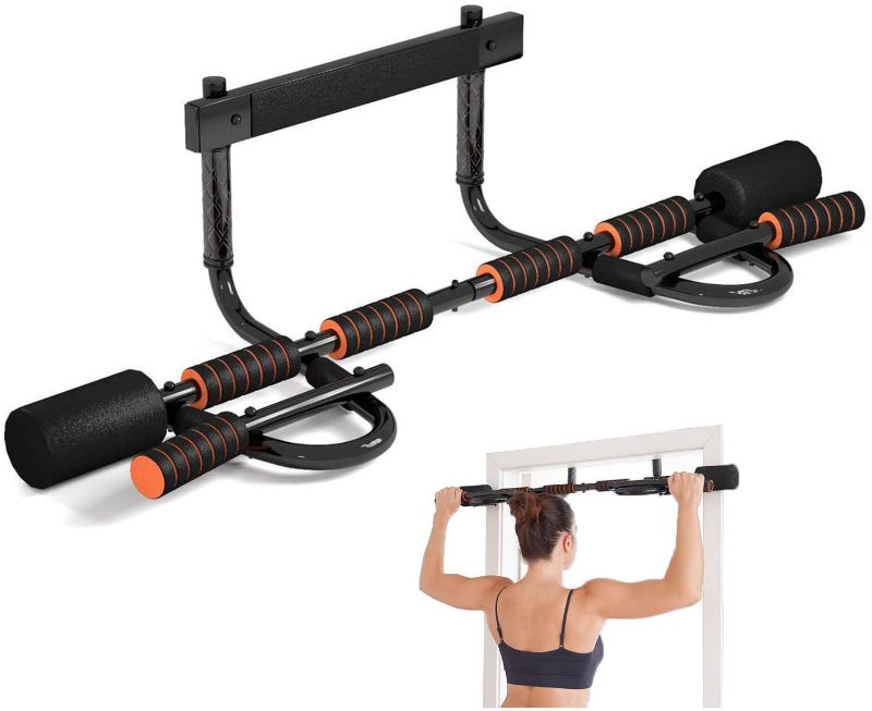 Photo 1 of  Pull up Bar for Doorway, Portable Pullup Chin up Bar Home, No Screws Multifunctional Dip bar Fitness, Door Exercise Equipment Body Gym System Trainer
