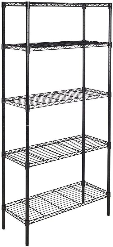 Photo 1 of 5-Shelf Shelving Unit - Black