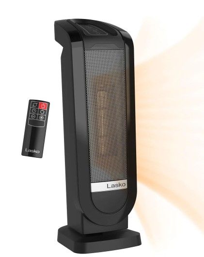 Photo 1 of Tower 22 in. Electric Ceramic Oscillating Space Heater with Digital Display and Remote Control
