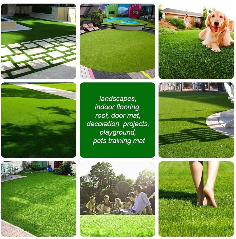 Photo 1 of  Artificial Grass Synthetic Turf 9FTx12FT - Outdoor/Indoor Fake Grass Rug-Realistic Astroturf for Dogs-Custom Size Provided
