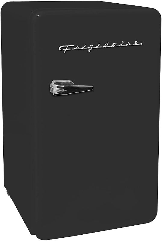 Photo 1 of FRIGIDAIRE EFR372-BLACK 3.2 Cu Ft Black Retro Compact Rounded Corner Premium Mini Fridge
