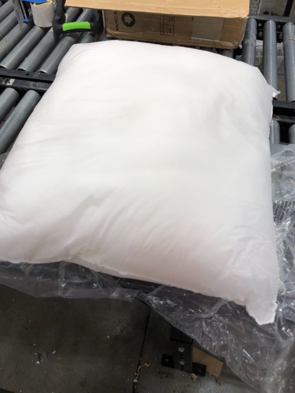 Photo 2 of  Premium Hypoallergenic European Sleep Pillow Insert Euro Sham Square Form Polyester