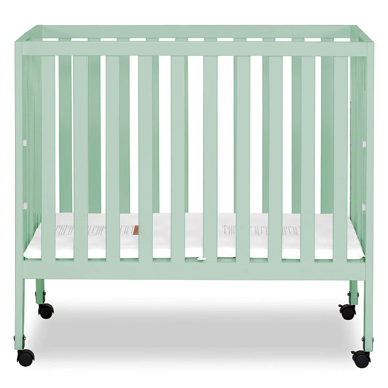 Photo 1 of Dream On Me Jett Non-Full Size Folding Crib, Mint
