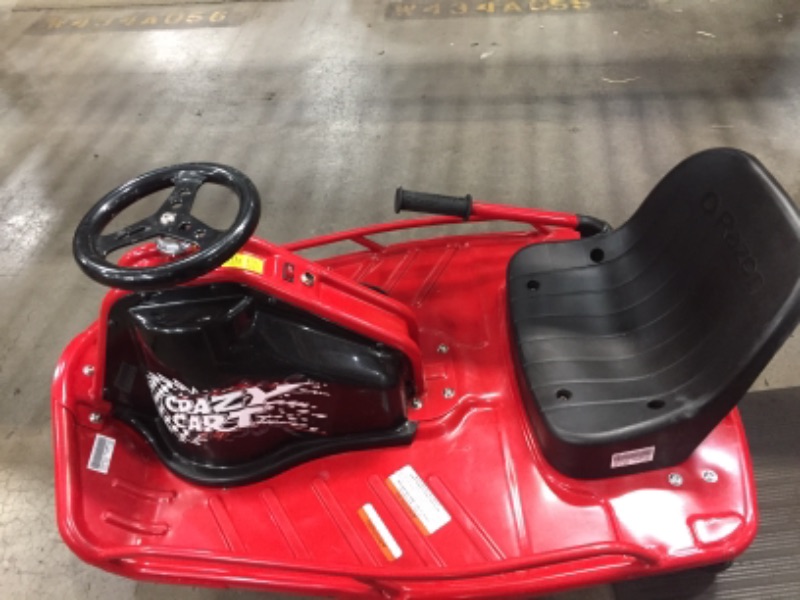 Photo 3 of Razor Crazy Cart - 24V Electric Drifting Go Kart - Variable Speed, Up to 12 mph, Drift Bar for Controlled Drifts
