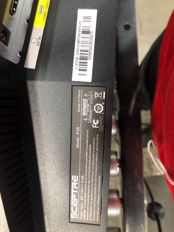 Photo 6 of Sceptre C305B-200UN - LED monitor - curved - 30" - 2560 x 1080 UWFHD @ 200 Hz - VA - 270 cd/m - 3000:1 - 5 ms - 3xHDMI, DisplayPort - speakers - black