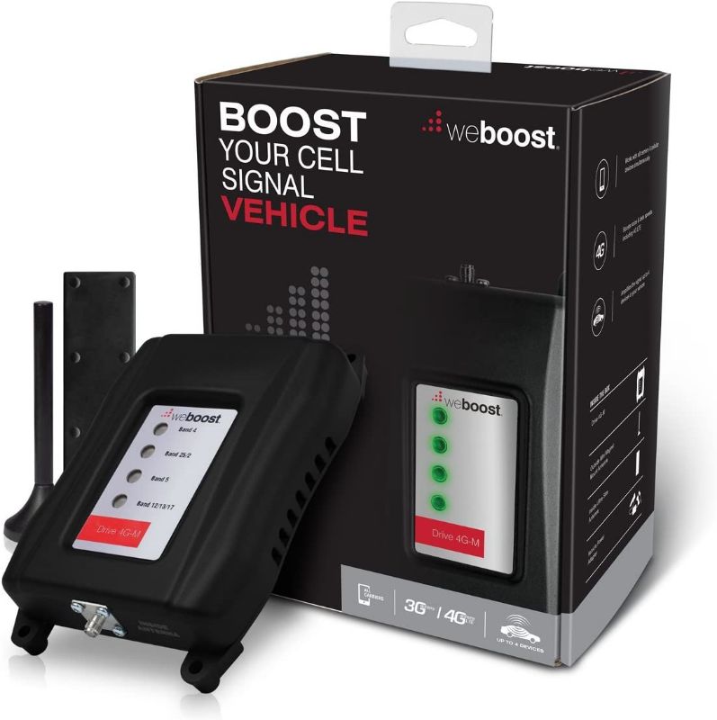 Photo 1 of weBoost Drive 4G-M (470108)Vehicle Cell Phone Signal Booster 4G LTE - Cellular Signal Booster Amplifier for Car & Truck - Verizon, AT&T, T-Mobile, Sprint - Enhances 4G LTE Cell Phone Signals
