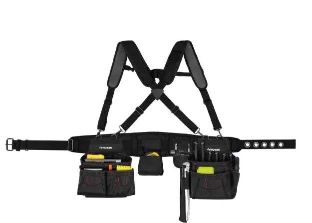Photo 1 of 2-Bag 18 -Pocket Black Framer's Suspension Rig Work Tool Belt with Suspenders
