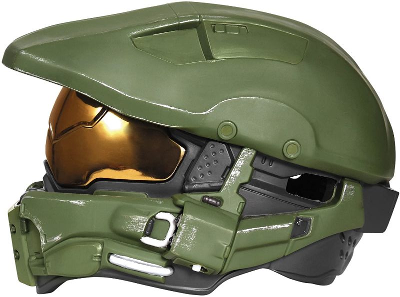 Photo 1 of Disguise Halo Master Chief Light-Up Boys' Helmet , Green
