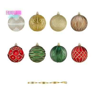 Photo 1 of 3.15" Ornament Pack Seasonal Splendor Shatterproof Multi Color Xmas Decor 60ct
