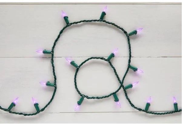 Photo 1 of 28.8 ft. 100-Light Purple Mini LED Light Set (3 sets)

