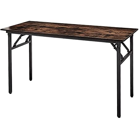 Photo 1 of AZL1 Life Concept Desk, Folding, Computer Table Workstation for Home Office Living, Dining Room and More, 55 inches, Rustic Brown
