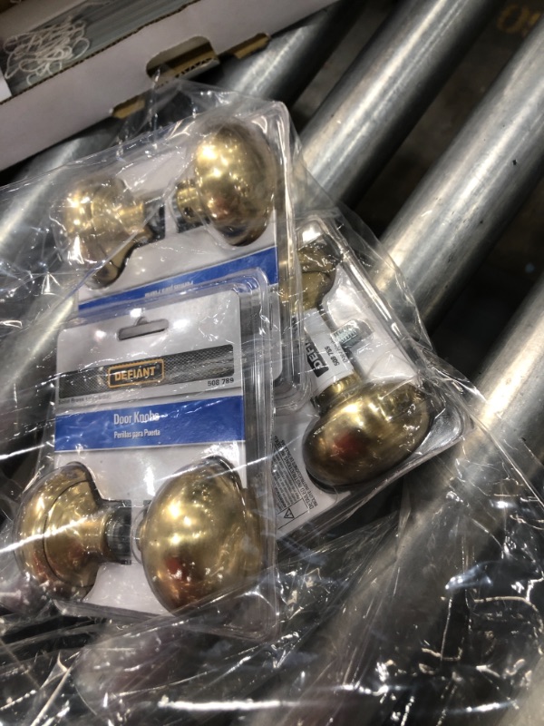 Photo 2 of 2-1/4 in. Solid Brass Door Knob (2 per Pack) 3 PACKS 
