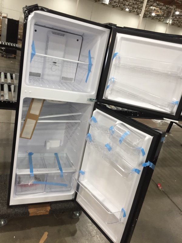 Photo 1 of 10.1 cu. ft. Top Freezer Refrigerator in Black

