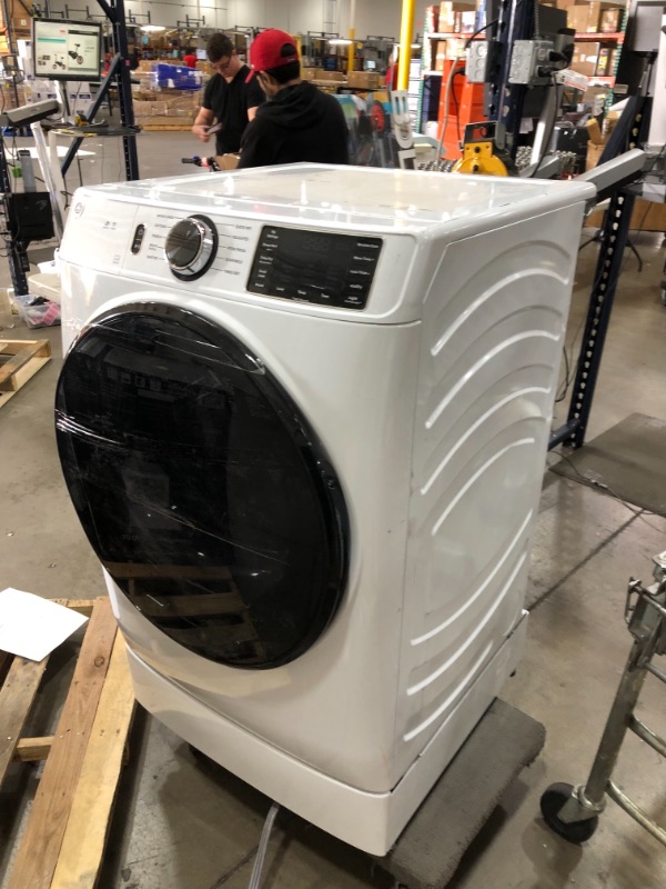 Photo 4 of 7.8 cu. ft. Smart 240-Volt White Stackable Electric Vented Dryer with Sanitize Cycle, ENERGY STAR **UNTESTED