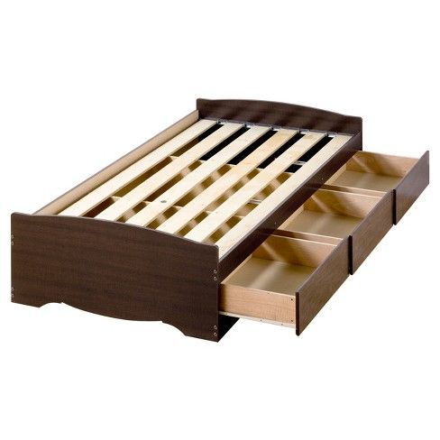 Photo 1 of (BOX 1 OF 2)
(THIS IS NOT A COMPLETE SET)
3 drawer Platform Storage Bed - Twin XL - Espresso - Prepac
