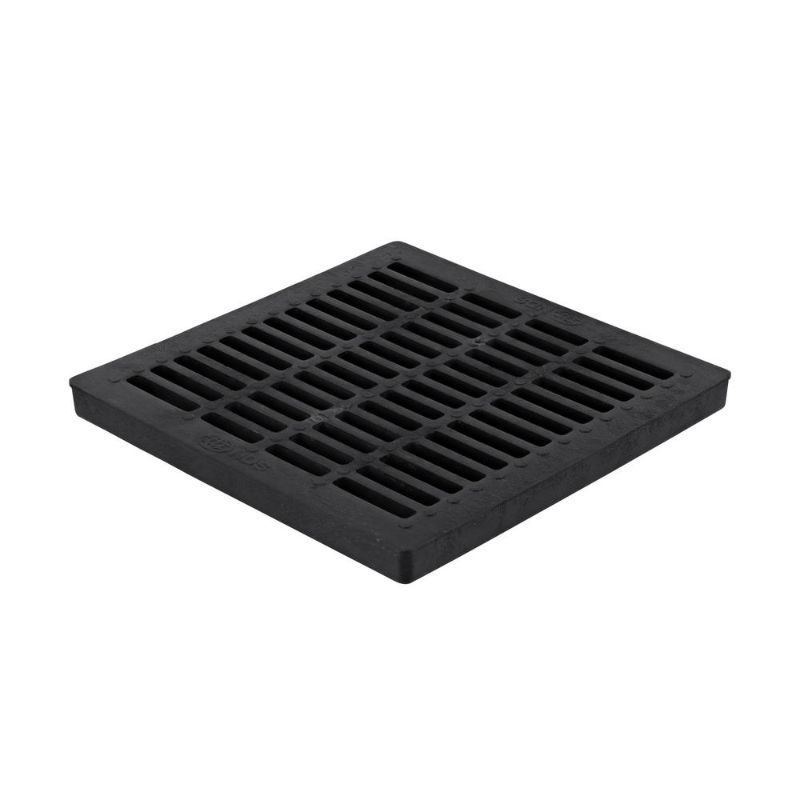 Photo 1 of 24 in. Square Drainage Catch Basin Grate in Black
